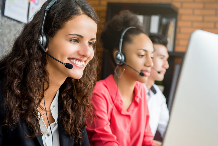 téléconseiller en centre d'appels